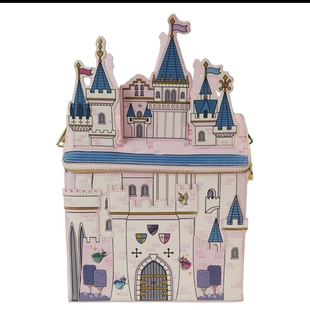 Bnwt Disney Sleeping Beauty Castle Loungefly Cros… - image 1